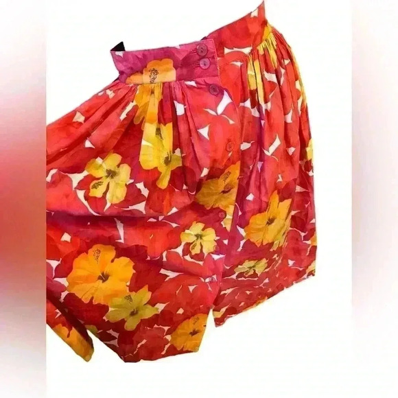 Vintage Hauber Sporting Life Floral Button Front & Back Germany Size 8 - Picture 4 of 11